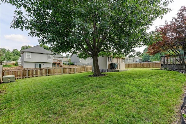 2013 NE Summerfield Ct, Blue Springs, MO 64029 - fenced backyard with a storage unit
