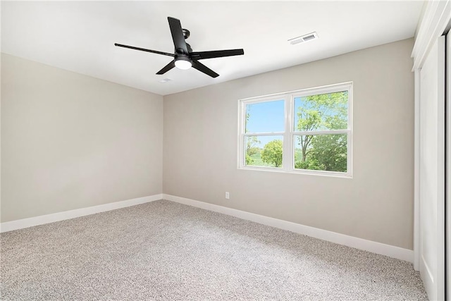 51 SE 208th St, Holt, MO 64048 - carpeted spare room featuring baseboards and a ceiling fan