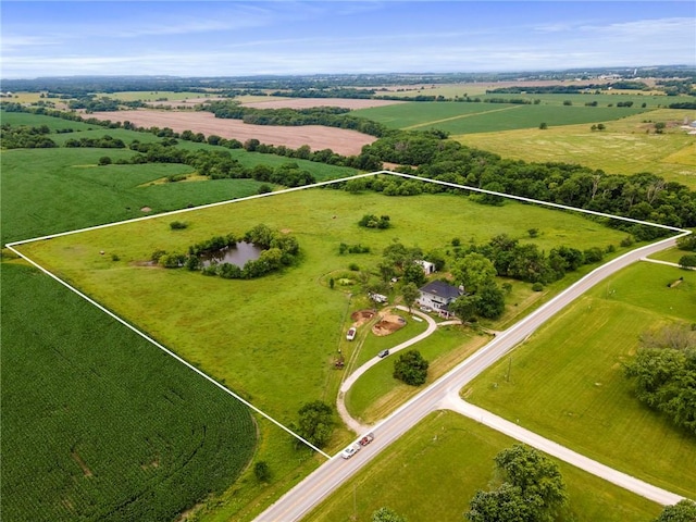1080 SW 58th Hwy, Holden, MO 64040 - view of rural area with property boundaries highlighted