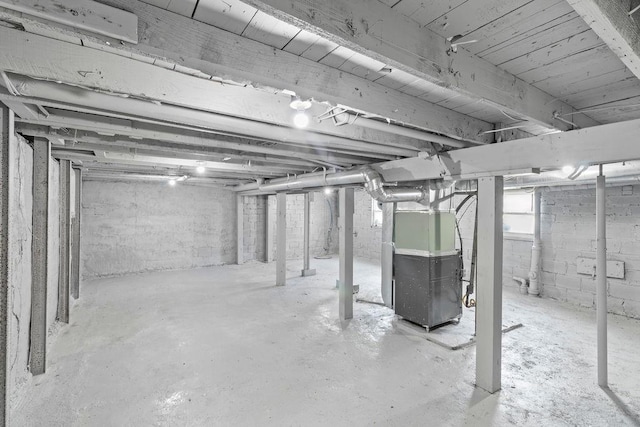 1233 S Pleasant St, Independence, MO 64055 - below grade area with heating unit