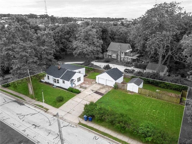 9521 W 60th St, Merriam, KS 66203 - aerial view of property and surrounding area