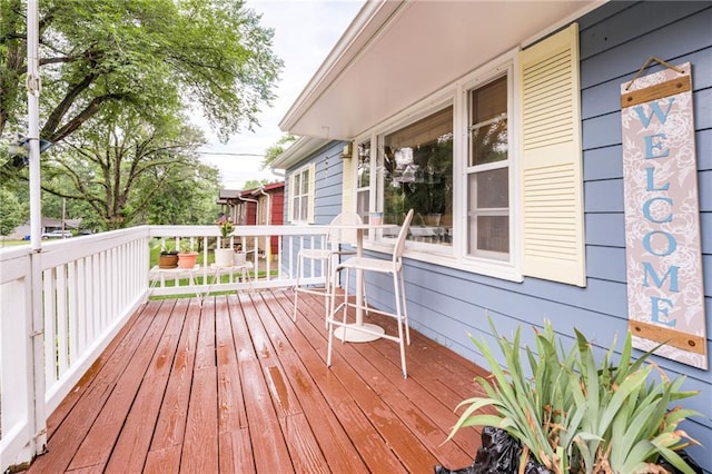 702 Green St, Lees Summit, MO 64063 - view of wooden terrace