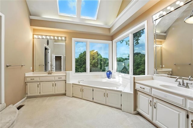 5806 W 130th St, Overland Park, KS 66209 - bathroom with two vanities and a bath