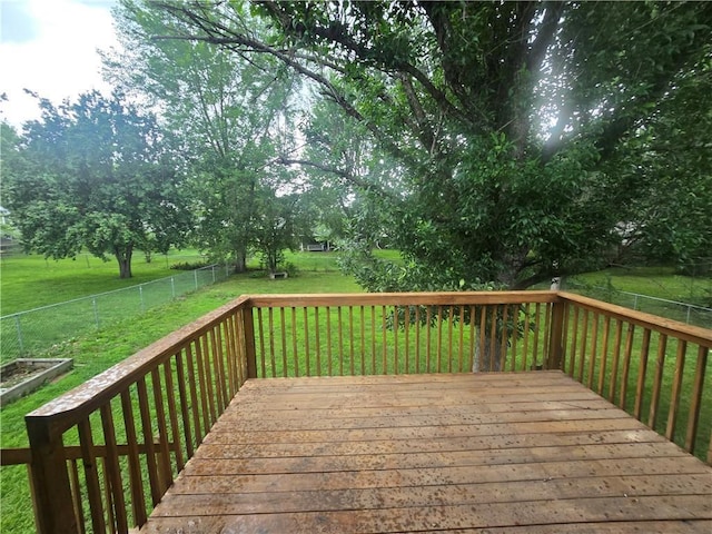 408 Creach St, Warrensburg, MO 64093 - wooden deck featuring a fenced backyard