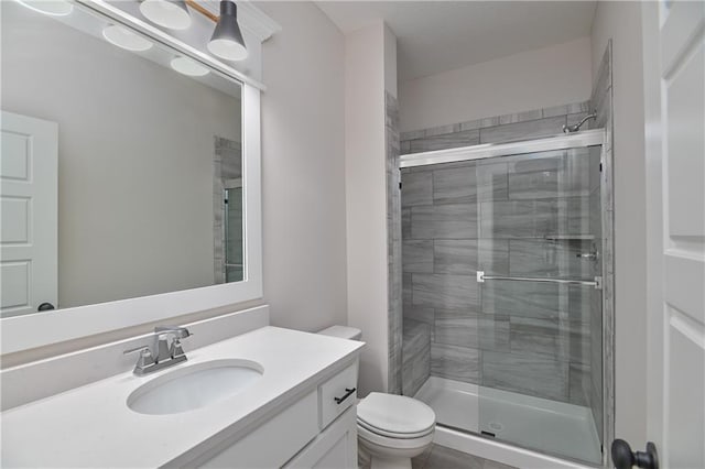 6126 Lewis Dr, Shawnee, KS 66226 - bathroom featuring a shower stall and vanity