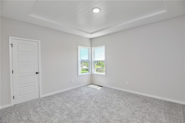 6126 Lewis Dr, Shawnee, KS 66226 - carpeted empty room featuring a raised ceiling and baseboards