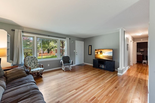 14224 E 36th St, Independence, MO 64055 - living room with light wood finished floors and baseboards