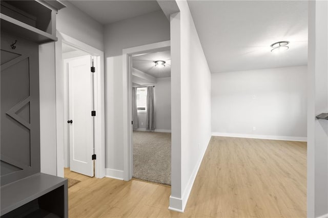 462 SE 90th Rd, Warrensburg, MO 64093 - hall featuring light wood-style flooring and baseboards