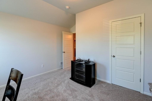 8025 SE 6th Ter, Blue Springs, MO 64014 - bedroom with carpet flooring and vaulted ceiling