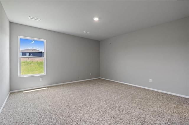 37770 W 207th Ter, Edgerton, KS 66021 - carpeted spare room featuring baseboards and recessed lighting