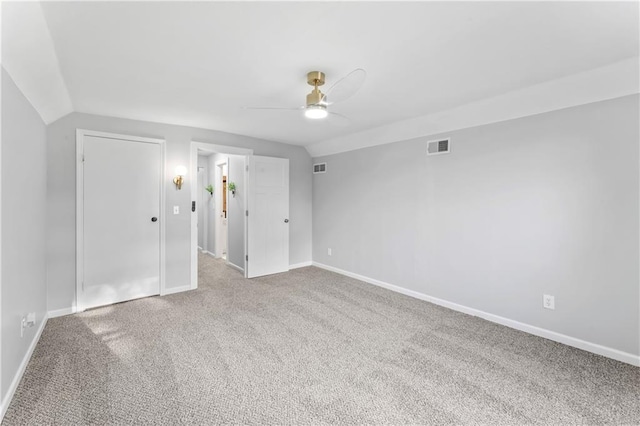 10312 W 48th Ter, Shawnee, KS 66203 - carpeted spare room featuring ceiling fan and lofted ceiling