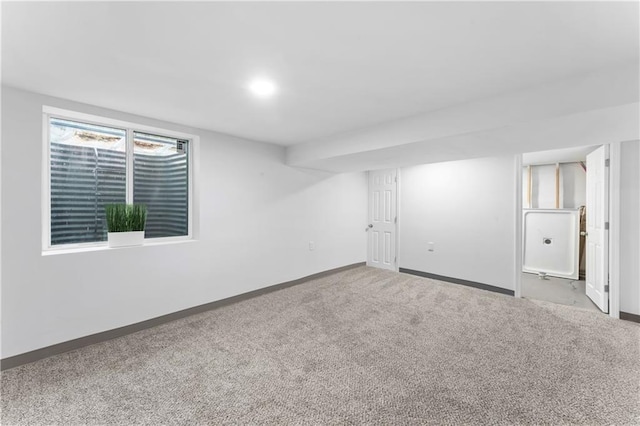 10312 W 48th Ter, Shawnee, KS 66203 - basement featuring baseboards and carpet floors