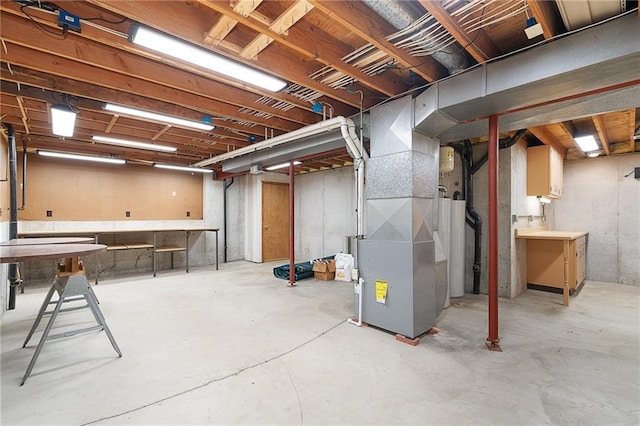 18807 E 34th St, Independence, MO 64057 - unfinished basement with heating unit