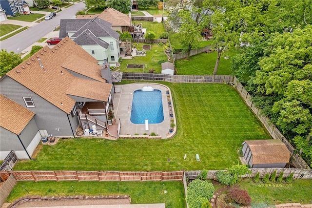 18807 E 34th St, Independence, MO 64057 - aerial view of a pool area