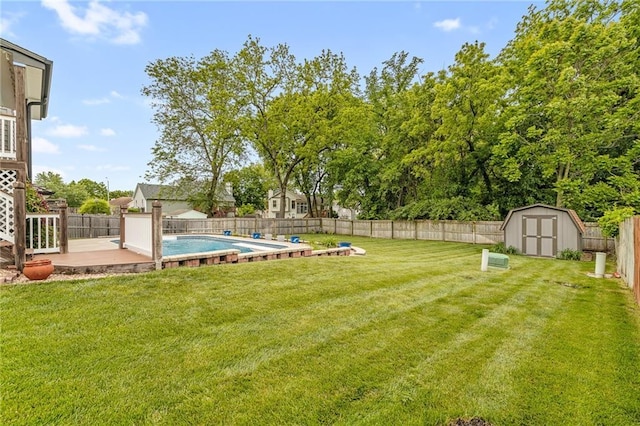 18807 E 34th St, Independence, MO 64057 - fenced backyard with a storage shed