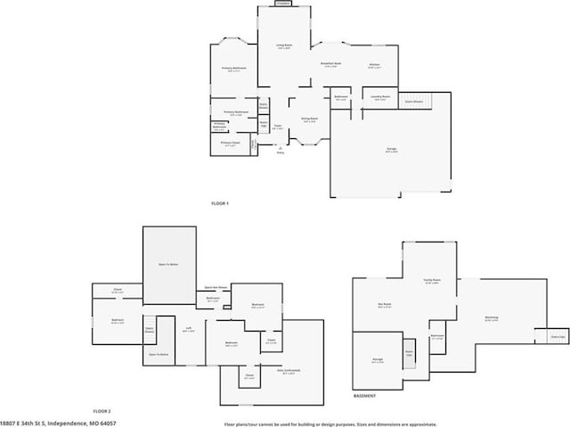 18807 E 34th St, Independence, MO 64057 - view of home floor plan