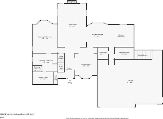 18807 E 34th St, Independence, MO 64057 - view of home floor plan