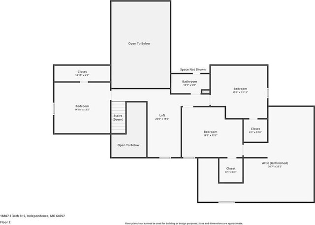 18807 E 34th St, Independence, MO 64057 - view of home floor plan
