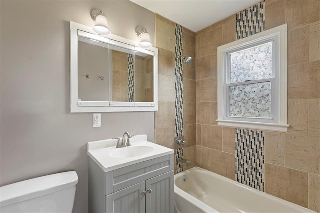 801 NE 67th Ter, Gladstone, MO 64118 - bathroom featuring vanity and shower / washtub combination