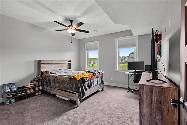 1013 Old Hickory Rd, Greenwood, MO 64034 - carpeted bedroom featuring baseboards and a ceiling fan