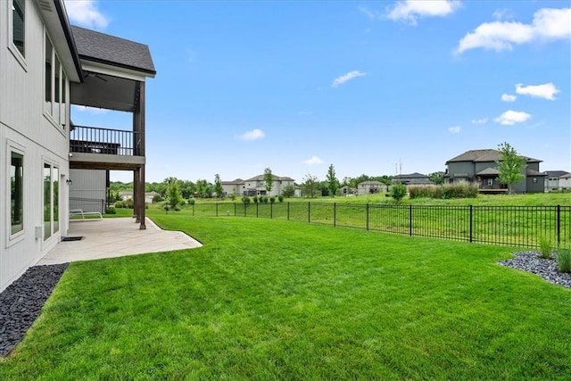 1013 Old Hickory Rd, Greenwood, MO 64034 - fenced backyard with a patio and a balcony