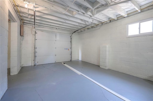 29 S 26th St, Kansas City, KS 66102 - garage featuring concrete block wall