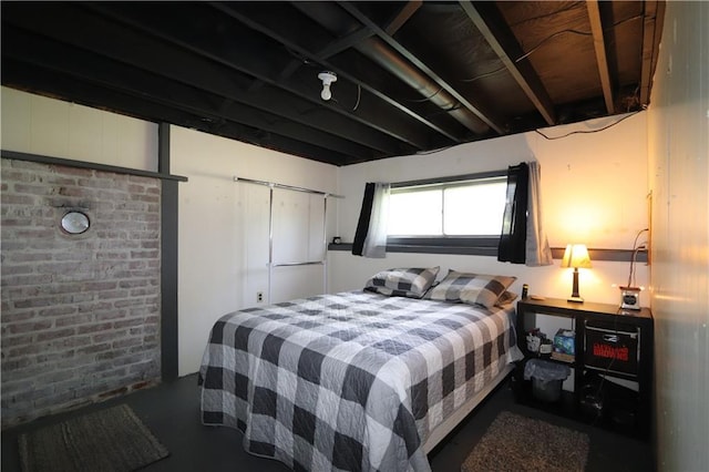1012 S 10th St, Atchison, KS 66002 - bedroom featuring finished concrete flooring
