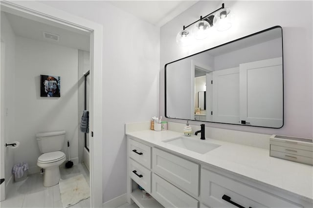 8422 NE 147th St, Liberty, MO 64068 - bathroom featuring vanity and marble finish floors