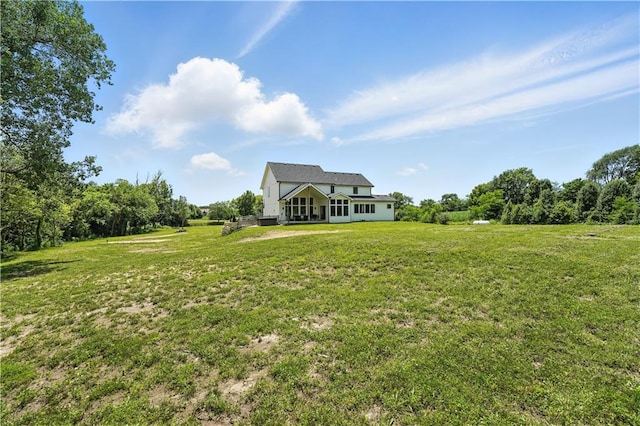 8422 NE 147th St, Liberty, MO 64068 - rear view of property with a yard