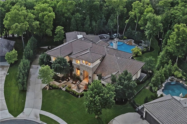11110 W 146th Ter, Overland Park, KS 66221 - view from above of property with a pool