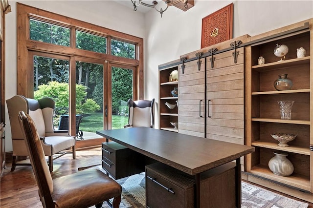 11110 W 146th Ter, Overland Park, KS 66221 - office area featuring wood finished floors