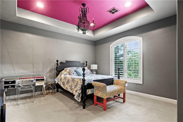 11110 W 146th Ter, Overland Park, KS 66221 - carpeted bedroom featuring a raised ceiling and recessed lighting