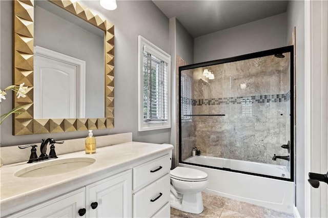 11110 W 146th Ter, Overland Park, KS 66221 - bathroom featuring vanity and bath / shower combo with glass door