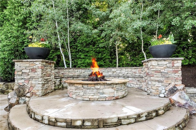 11110 W 146th Ter, Overland Park, KS 66221 - exterior view of a fire pit