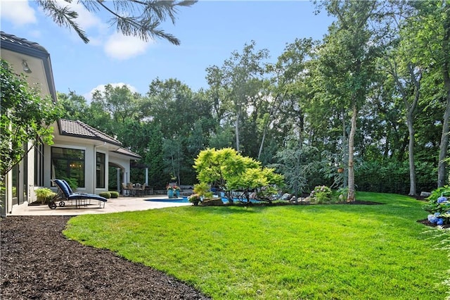 11110 W 146th Ter, Overland Park, KS 66221 - view of grassy yard featuring a patio area and a pool