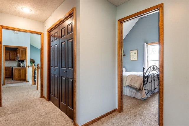 190 W Colleen Ct, Gardner, KS 66030 - hall featuring light colored carpet and a textured ceiling
