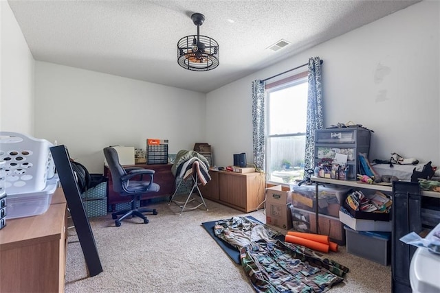 190 W Colleen Ct, Gardner, KS 66030 - carpeted office space with a textured ceiling