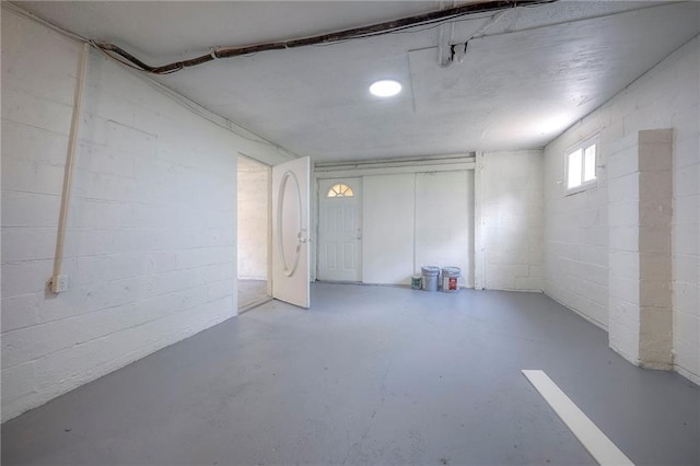 41 S 26th St, Kansas City, KS 66102 - basement featuring concrete block wall