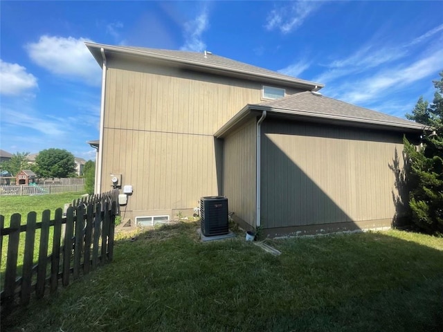 404 Eagles Ridge Dr, Blue Springs, MO 64014 - view of property exterior featuring a central air condition unit