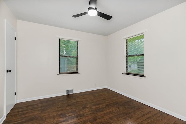 210 S 12th St, Leavenworth, KS 66048 - spare room featuring wood finished floors and ceiling fan