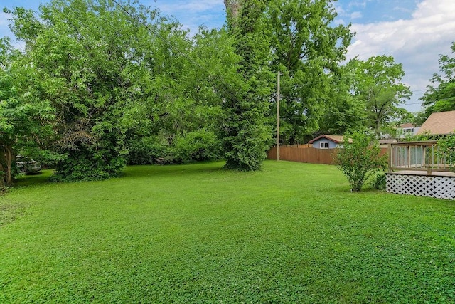 210 S 12th St, Leavenworth, KS 66048 - view of yard with a deck