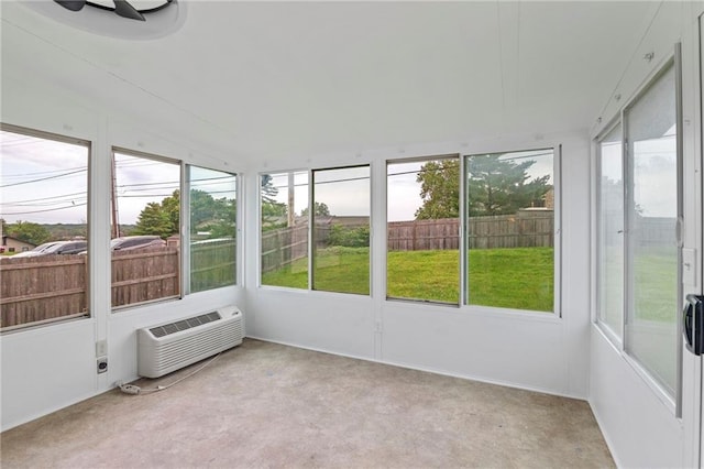 6600 W 93rd Ter, Overland Park, KS 66212 - sunroom featuring healthy amount of natural light and a wall mounted air conditioner