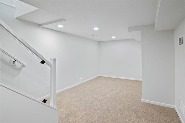 6600 W 93rd Ter, Overland Park, KS 66212 - finished below grade area featuring carpet and recessed lighting