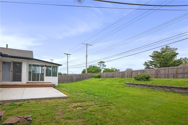 6600 W 93rd Ter, Overland Park, KS 66212 - fenced yard featuring a patio area and a sunroom