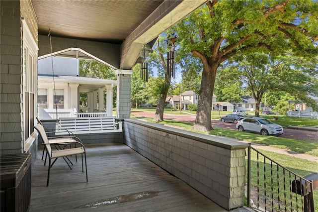 508 S Elm St, Ottawa, KS 66067 - porch featuring a residential view