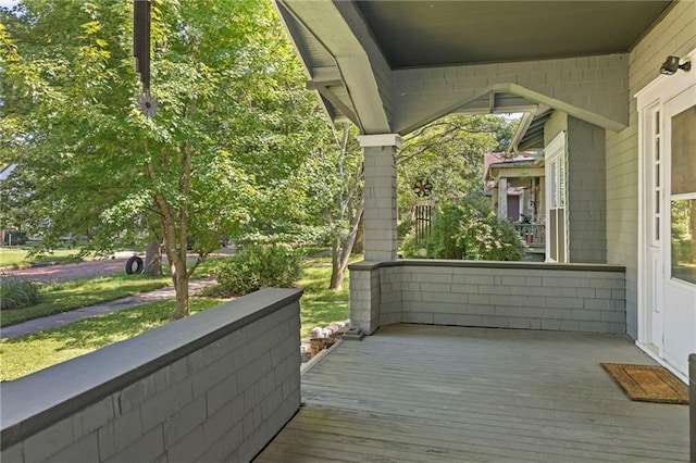 508 S Elm St, Ottawa, KS 66067 - view of wooden terrace