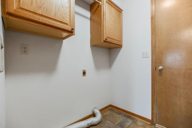 733 NE Colleen Dr, Lees Summit, MO 64086 - laundry area featuring hookup for an electric dryer and cabinet space