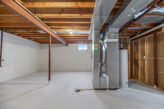 733 NE Colleen Dr, Lees Summit, MO 64086 - basement with water heater and heating unit