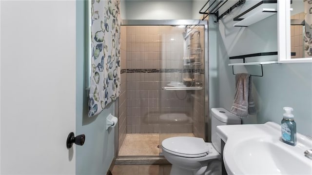 12205 W 67th Ter, Shawnee, KS 66216 - full bath with a stall shower and tile patterned flooring