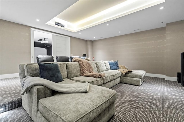 10712 W 165th St, Overland Park, KS 66221 - cinema room with carpet and recessed lighting